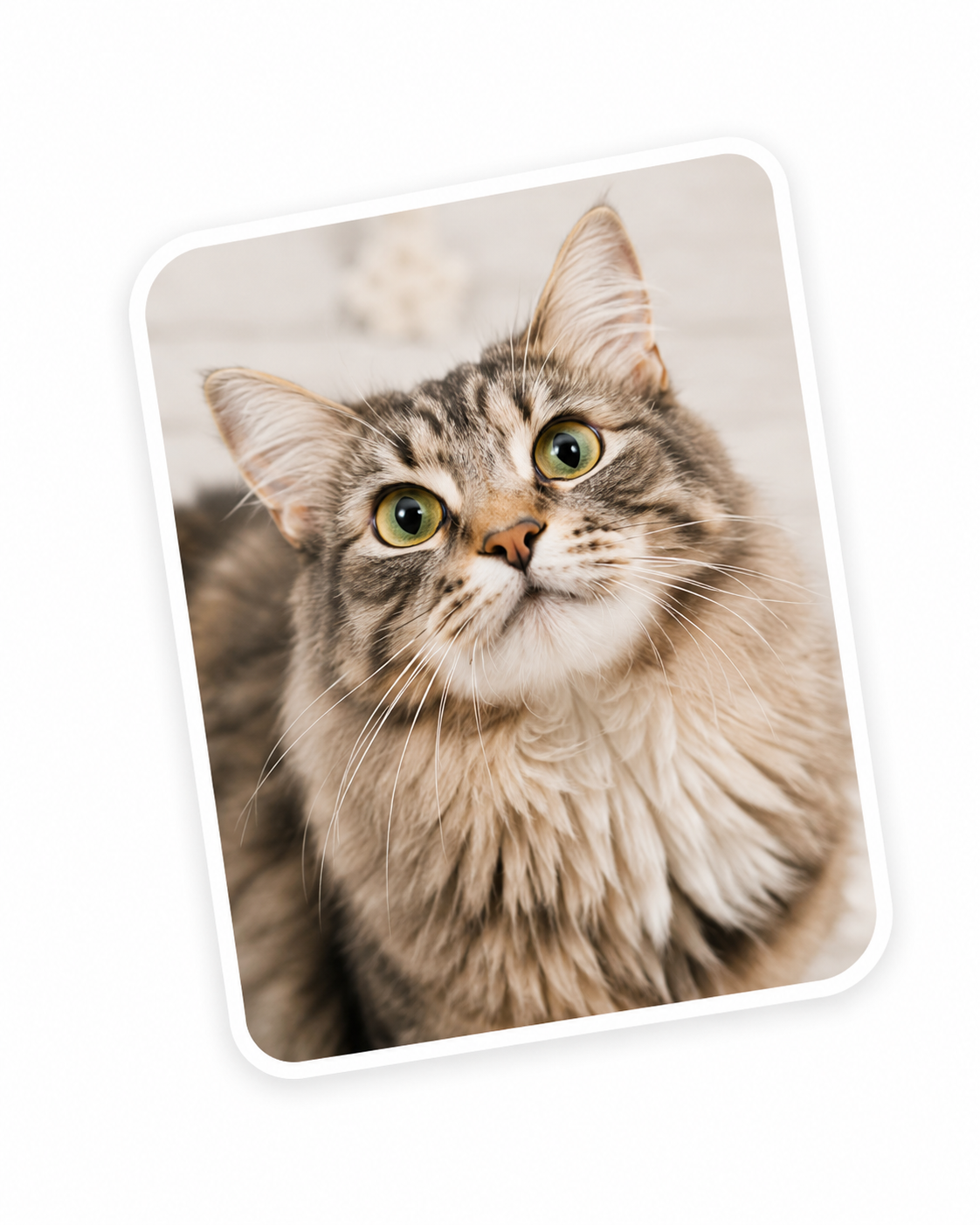 Happy cat at home